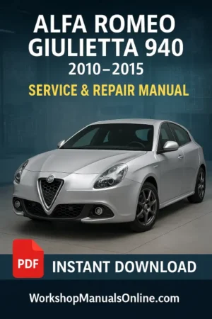 Alfa Romeo Giulietta 940 Workshop Manual (2010-2015)
