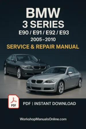 OFFICIAL BMW 3 Series Workshop Repair Manual – E90, E91, E92, E93 (2005-2010)