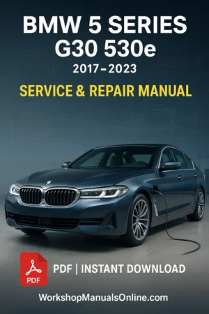 BMW 5 G30 530e Workshop Manual (2017-2023)