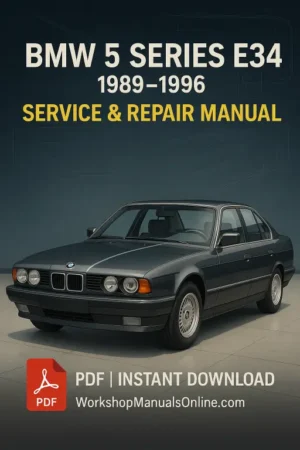 BMW 5 Series E34 Workshop Manual (1989–1996)