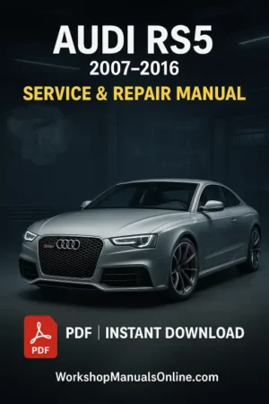 Audi RS5 Workshop Manual (2007–2016)