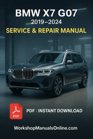 BMW X7 G07 Workshop Manual (2019–2024)